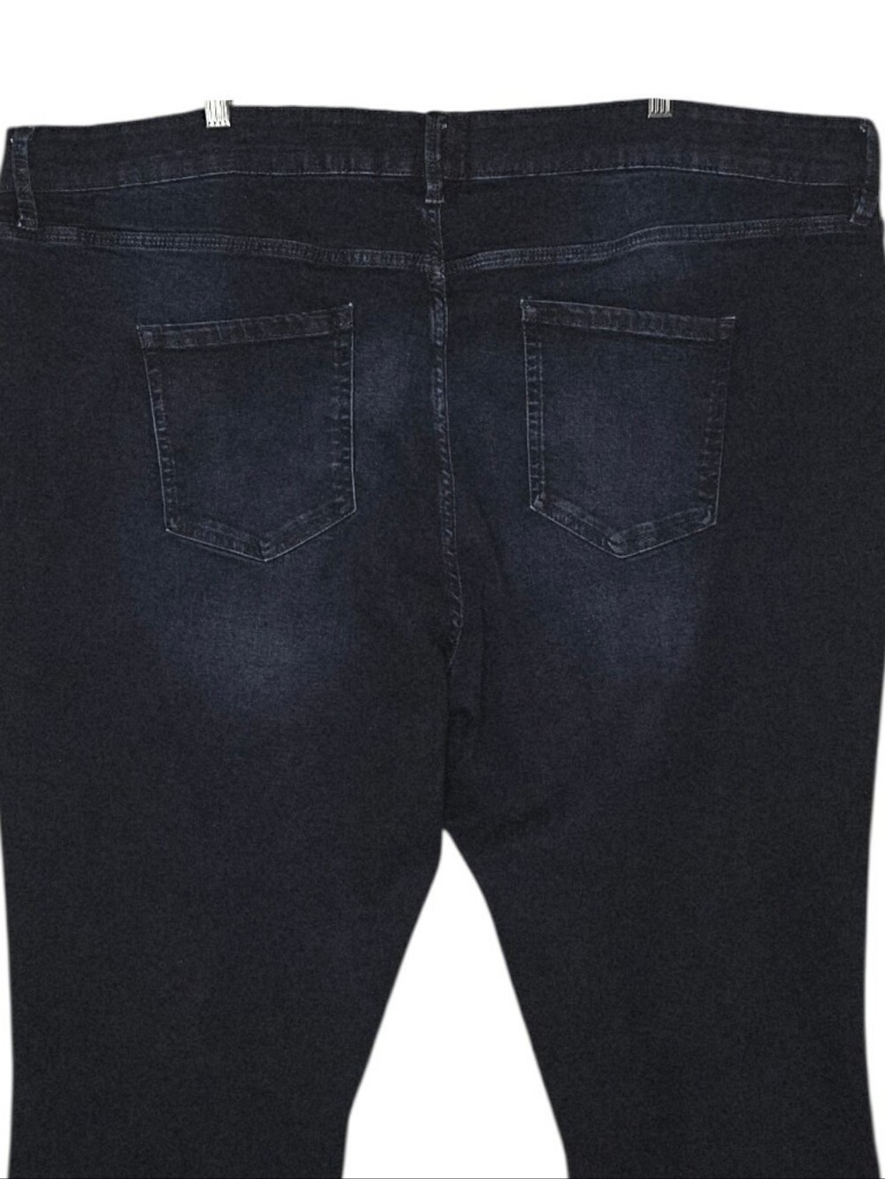 Liz Claiborne Sara Dark Wash Mid-Rise Denim Cropped Capri Jeans Size 24W - Picture 5 of 8